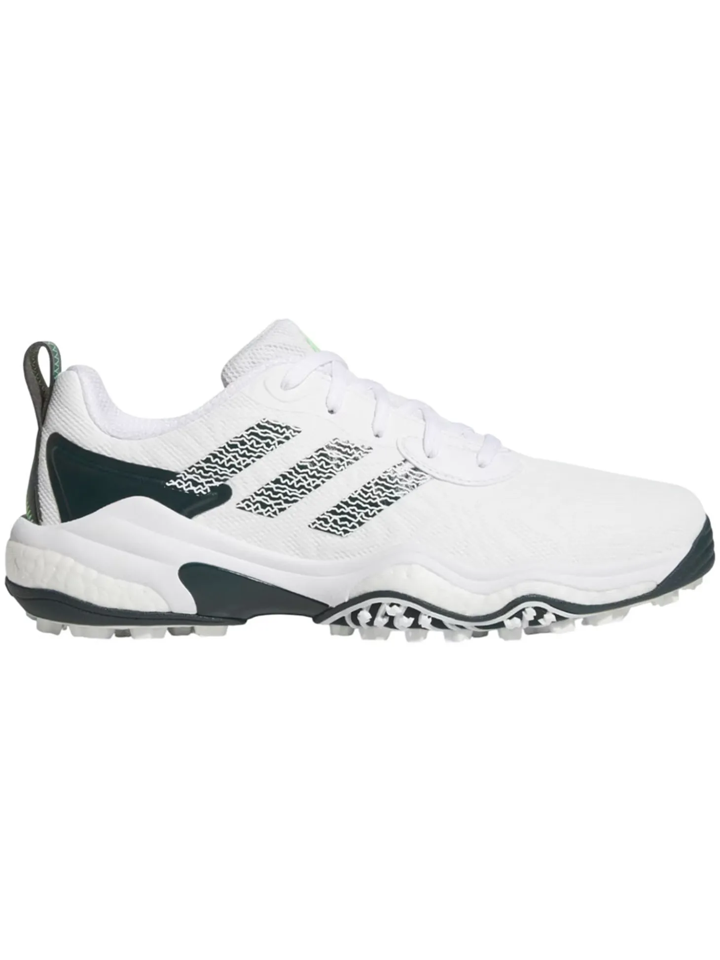 adidas Codechaos 25 Spikeless Golf Shoes - Ftwr White/Aurora Ivy/Lime Burst
