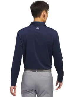 adidas Core Long Sleeve Polo Shirt - Collegiate Navy