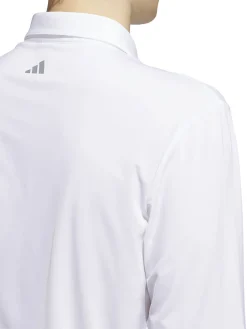 adidas Core Long Sleeve Polo Shirt - White