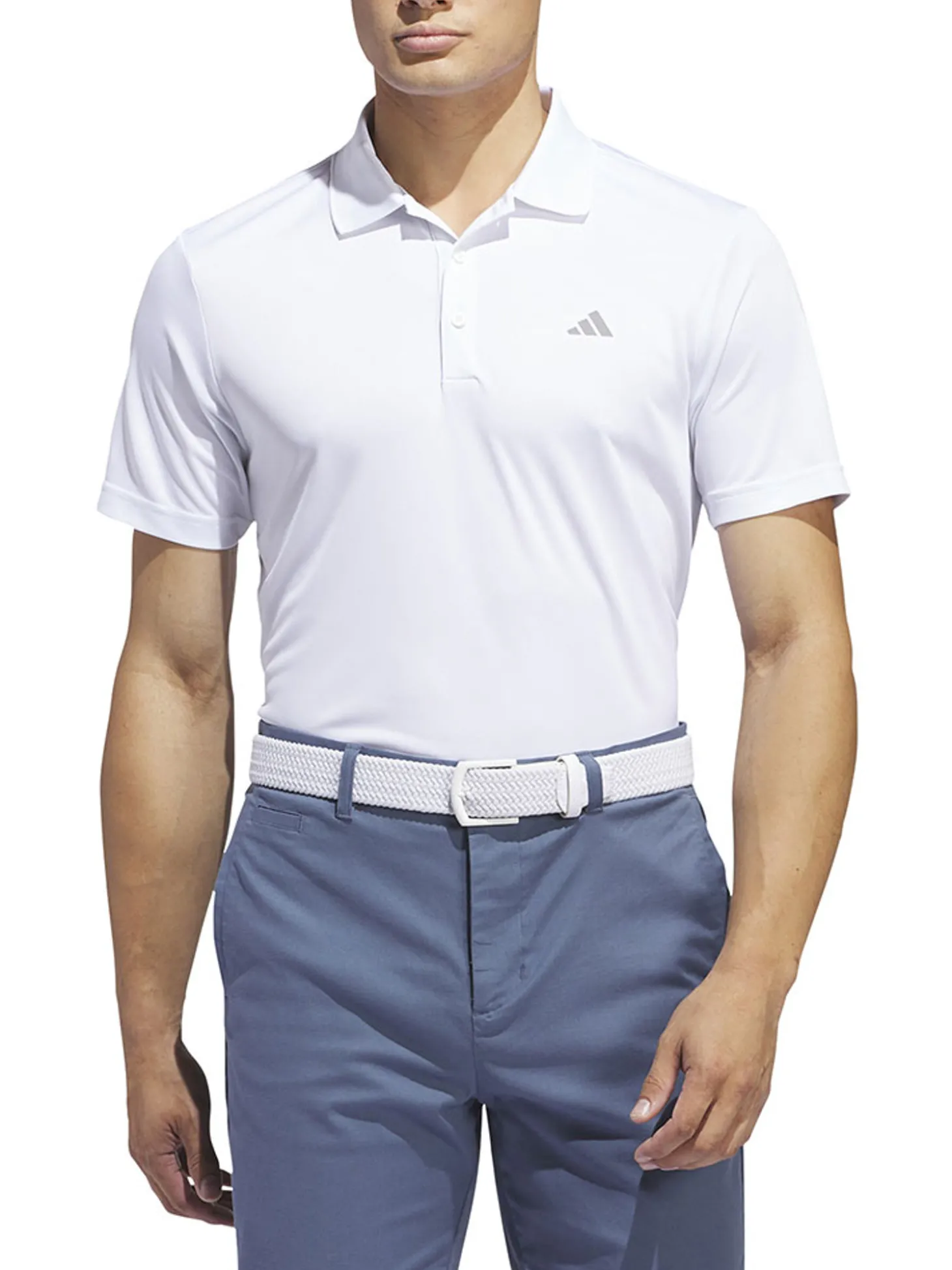 adidas Core Performance PrimeGreen Polo Shirt - White