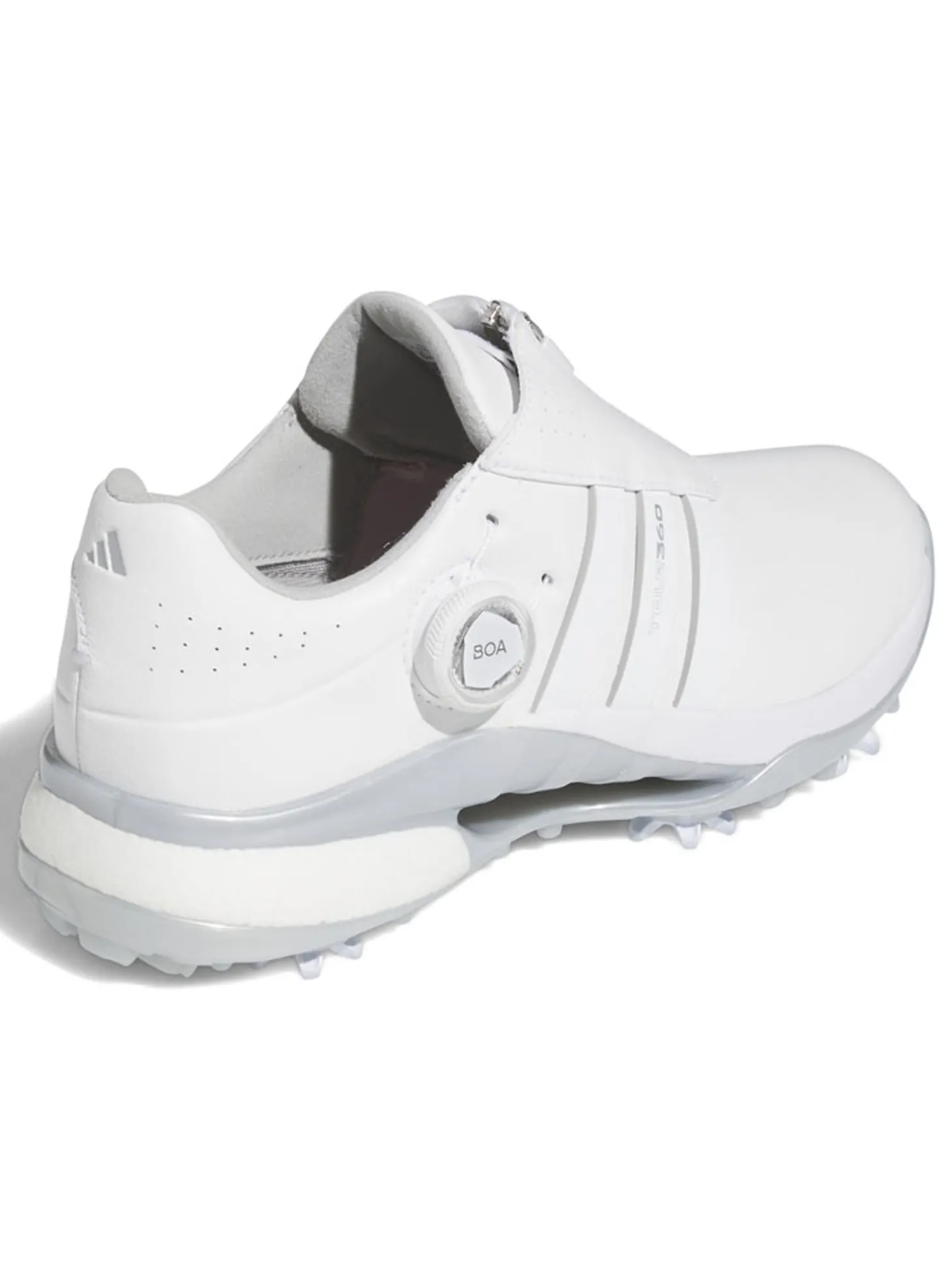 adidas Women's Tour360 24 BOA Boost Golf Shoes - Ftwr White/Silver Met.
