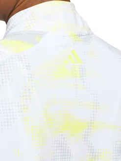 adidas Womens Ultimate365 Printed Quarter-Zip Mock - White