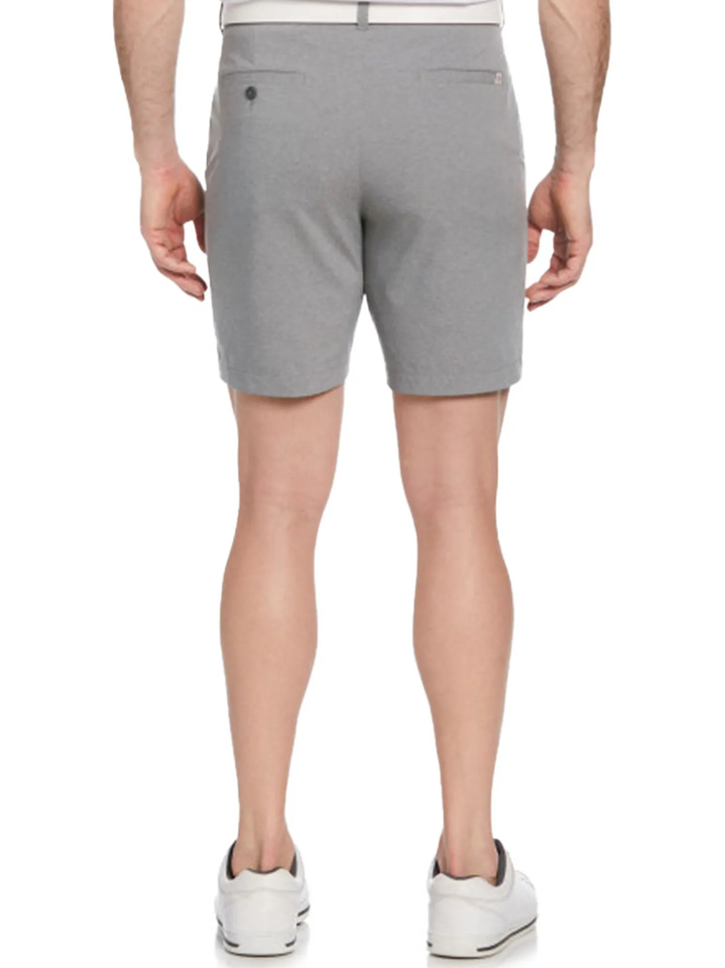 Ben Hogan Performance Flat Front 8-Inch Golf Short - Dark Heather Grey