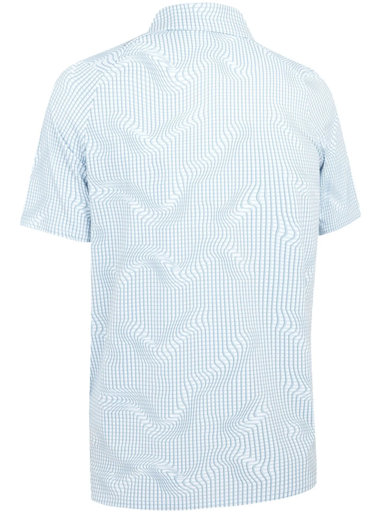 Callaway Gingham Print Polo - Bright White