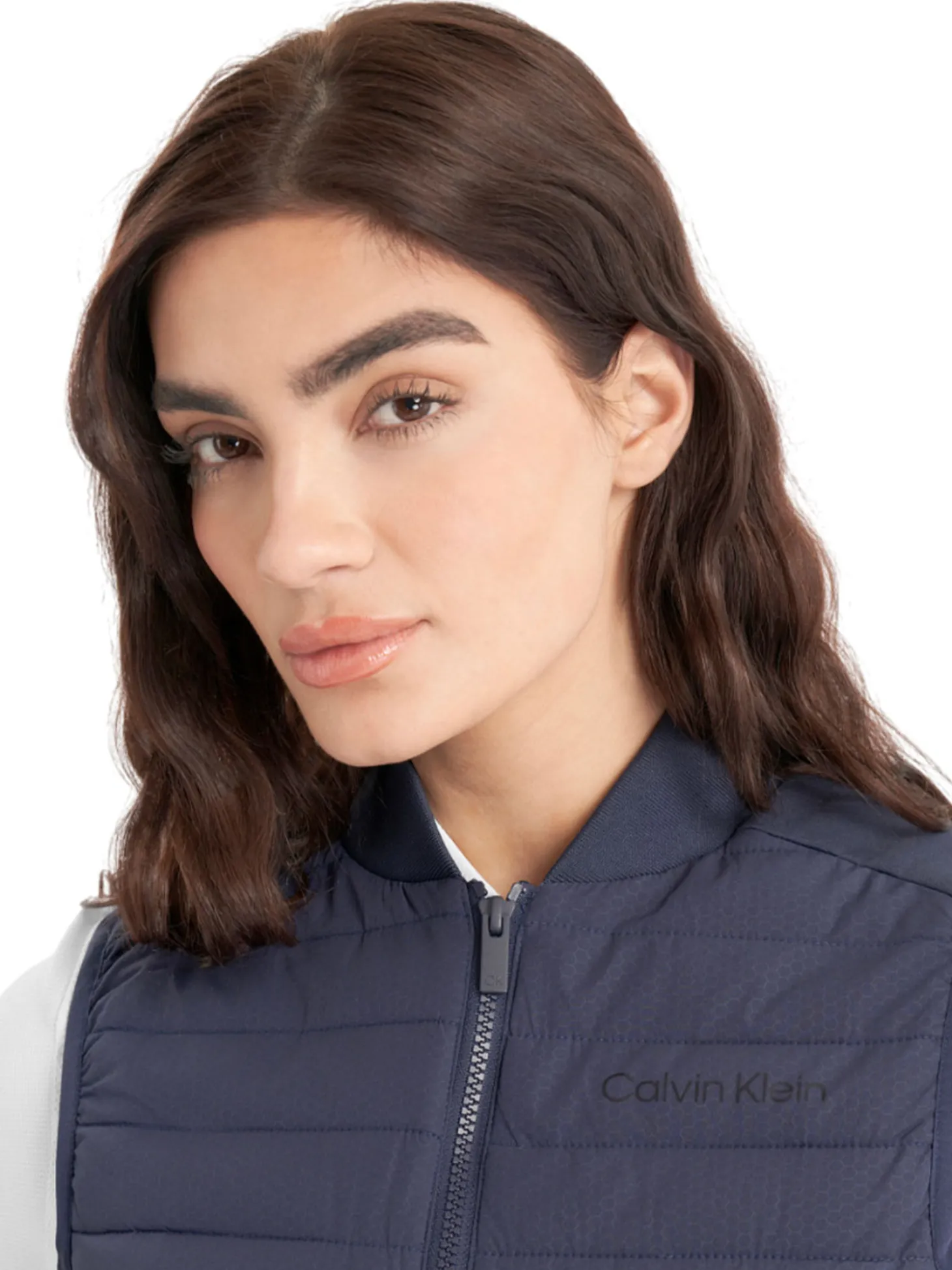Calvin Klein Womens Beryline Hybrid Gilet - Navy