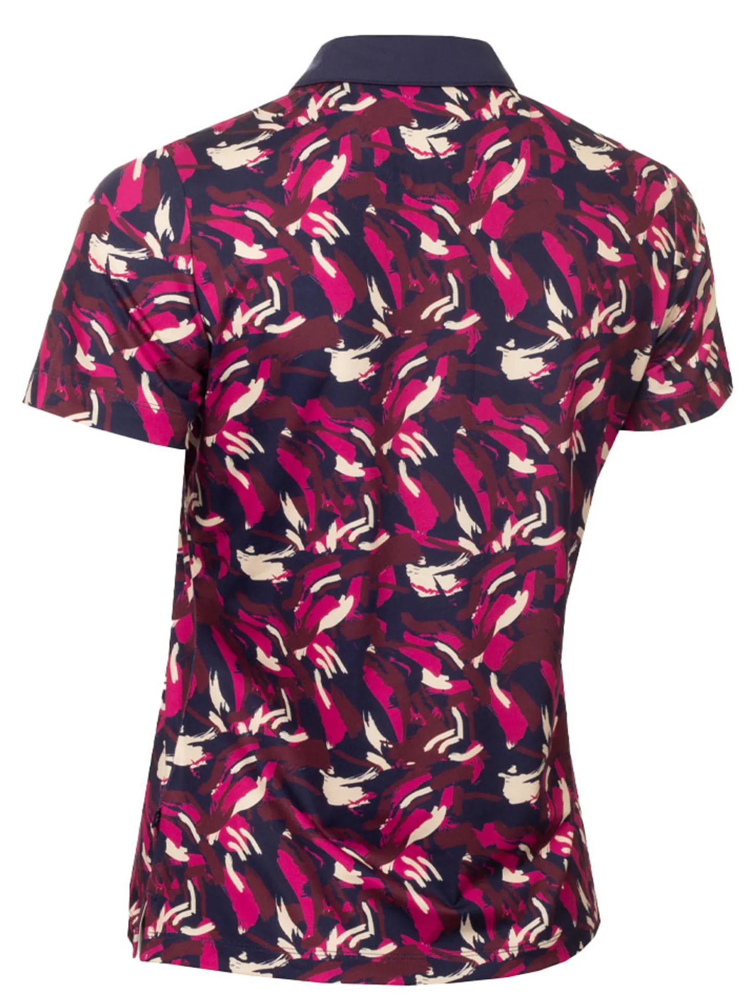 Calvin Klein Womens Brushstroke Printed Polo - Brushstroke Print