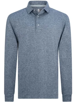 FootJoy ThermoSeries Long Sleeve Polo Shirt (Athletic Fit) - Navy