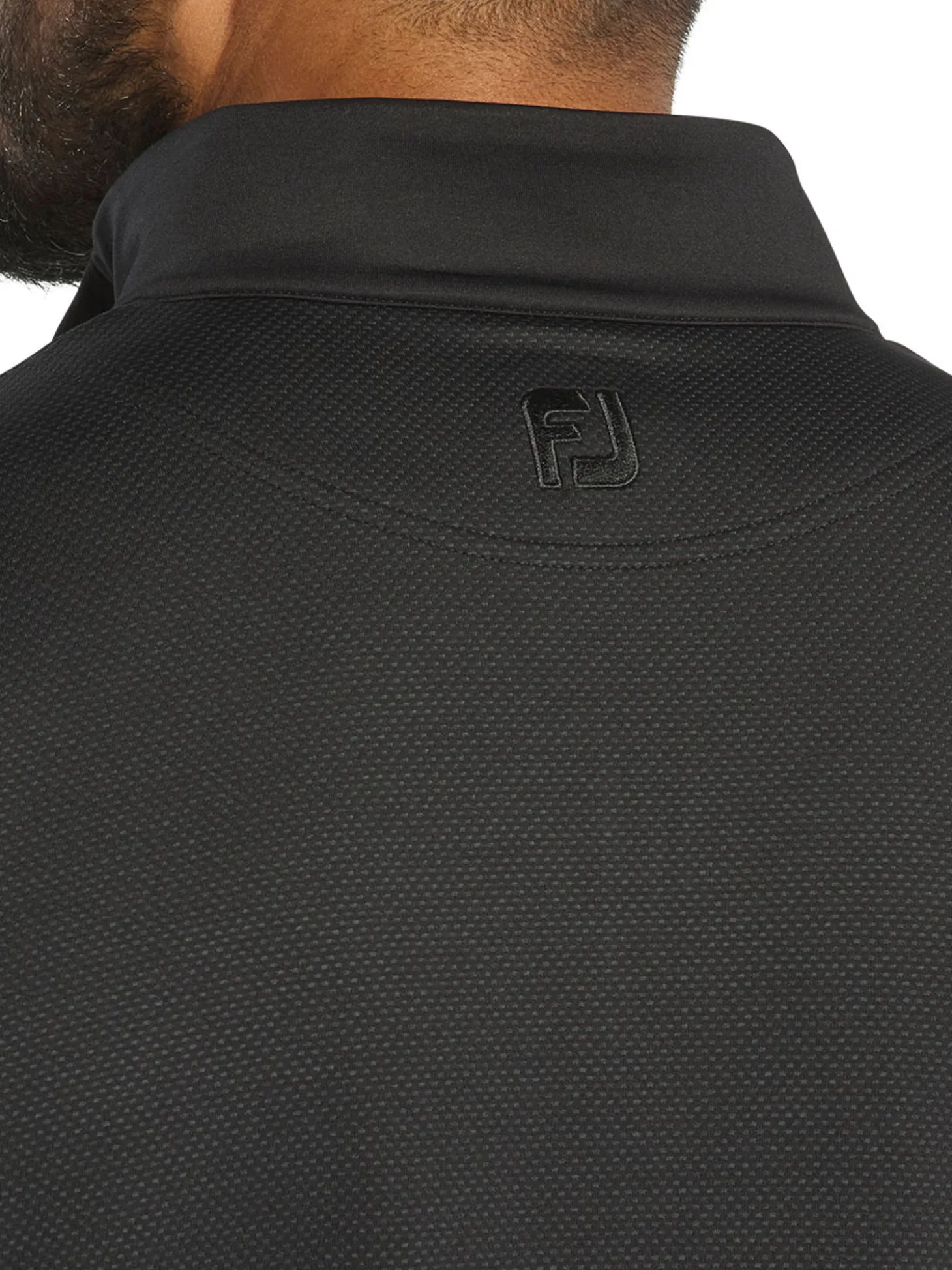 FootJoy Tonal Dot Block Midlayer (Athletic Fit) - Black