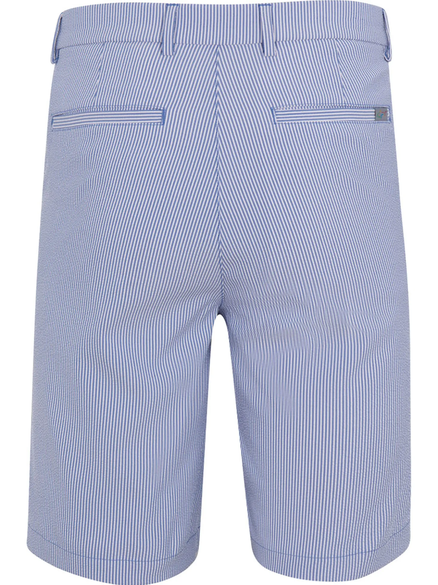 Greg Norman Seersucker Stripe 9.5" Short - Maritime/White