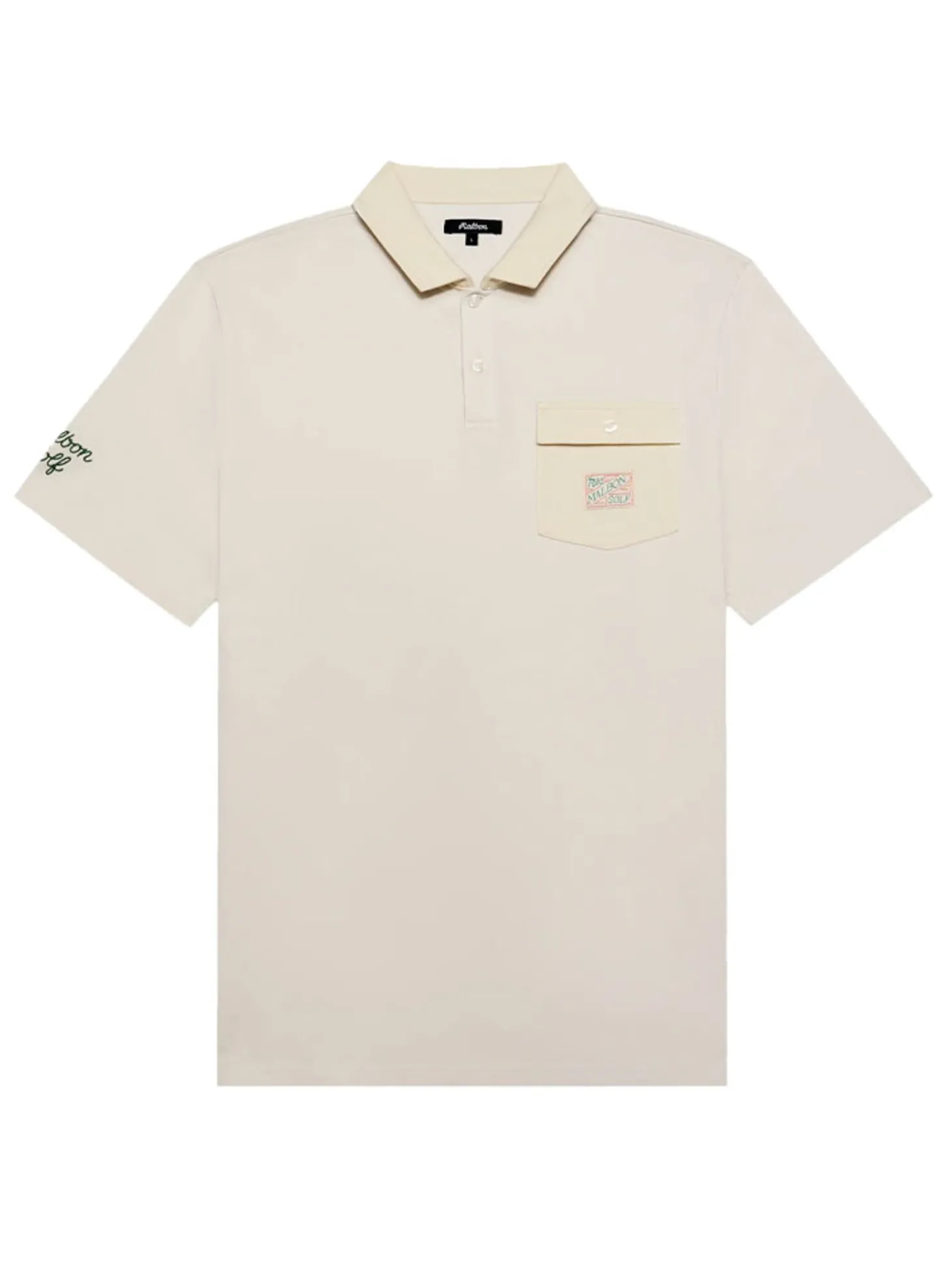 Malbon Jovis Solid Polo - Ivory