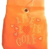 Navika Bling Live Love Golf Towel Orange