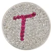 Navika Micro Pave Crystal Initial T Marker