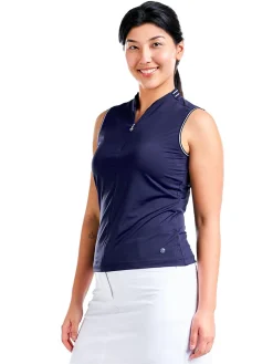 Nivo Women's Fergie Sleeveless Mock - Navy