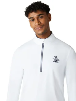 Original Penguin 1/4-Zip Technical Earl - Bright White