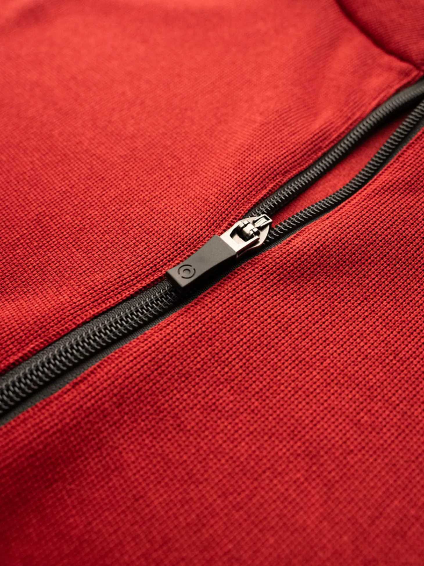 Ping Ramsey 1/2 Zip Ribbed Fleece - Rich Red Marl