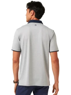 TravisMathew Call It Off Polo - Heather Medium Grey