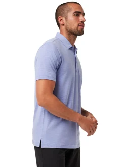 TravisMathew The Heater Polo - Heather Violet Storm