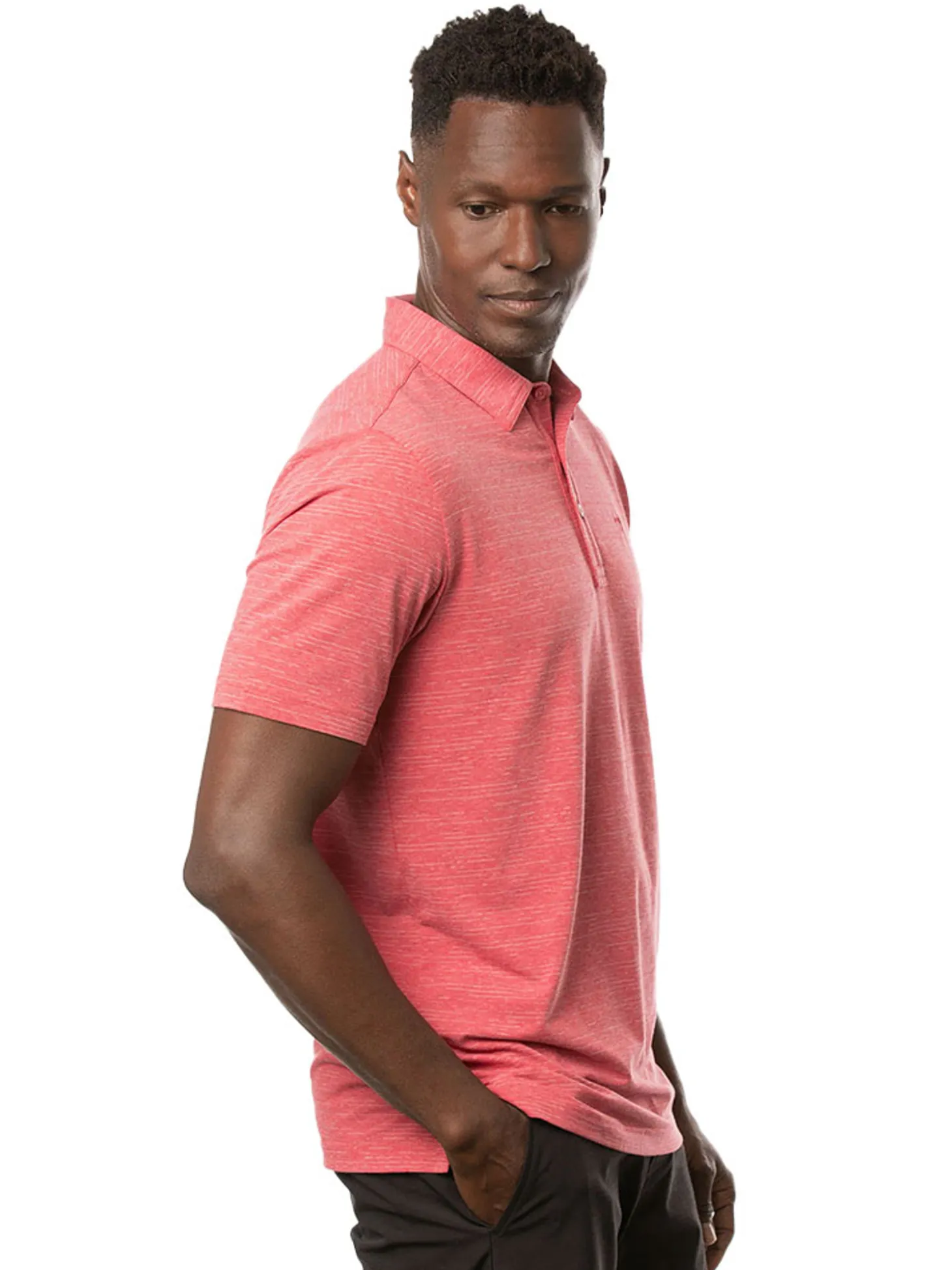TravisMathew The Heater Polo - Heather Scooter