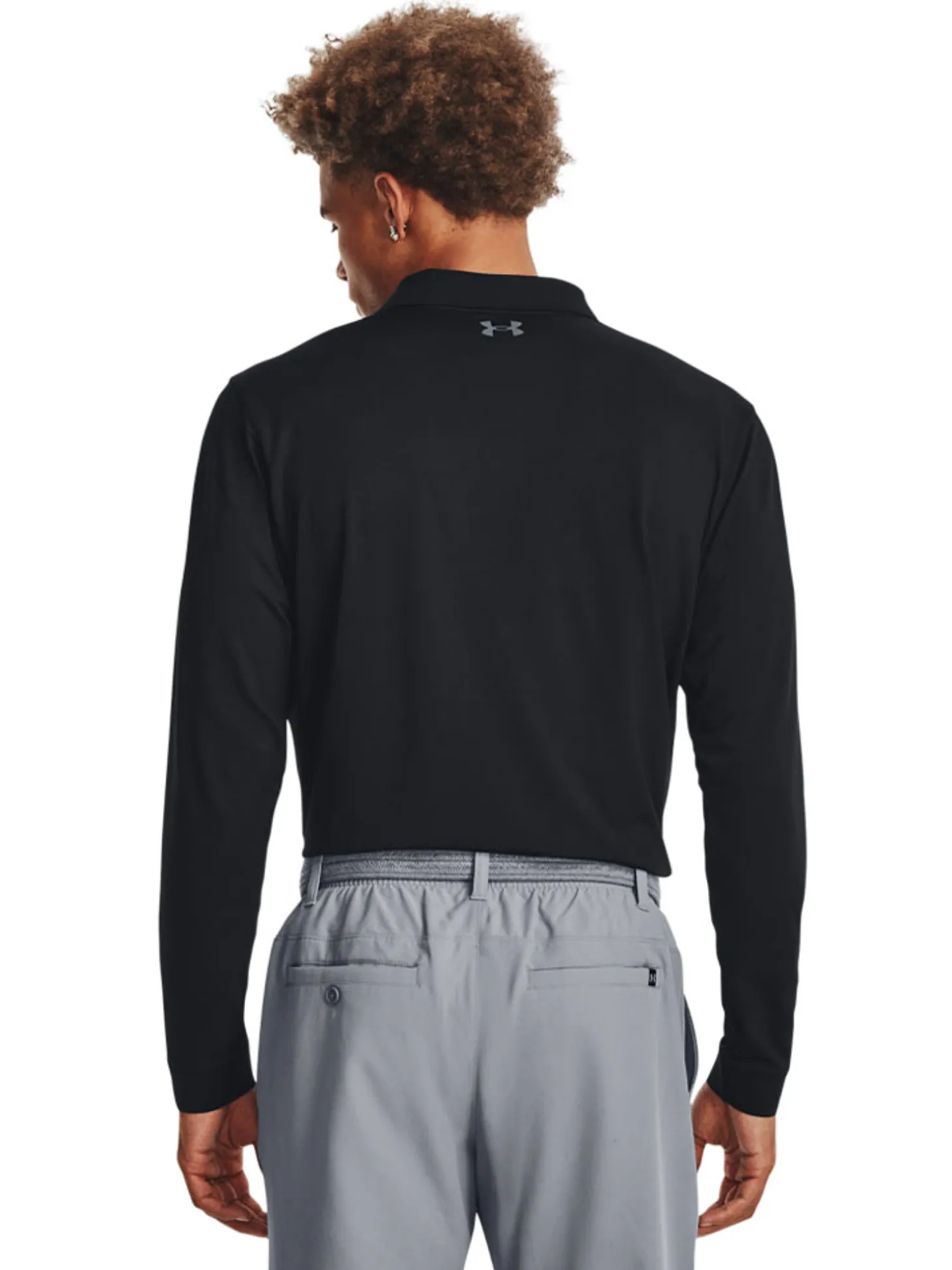 Under Armour Matchplay Long Sleeve Polo - Black