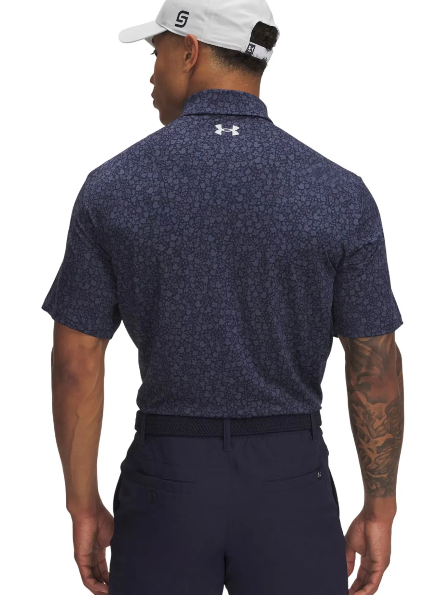 Under Armour Playoff 3.0 Printed Polo - Midnight Navy/Halo Grey